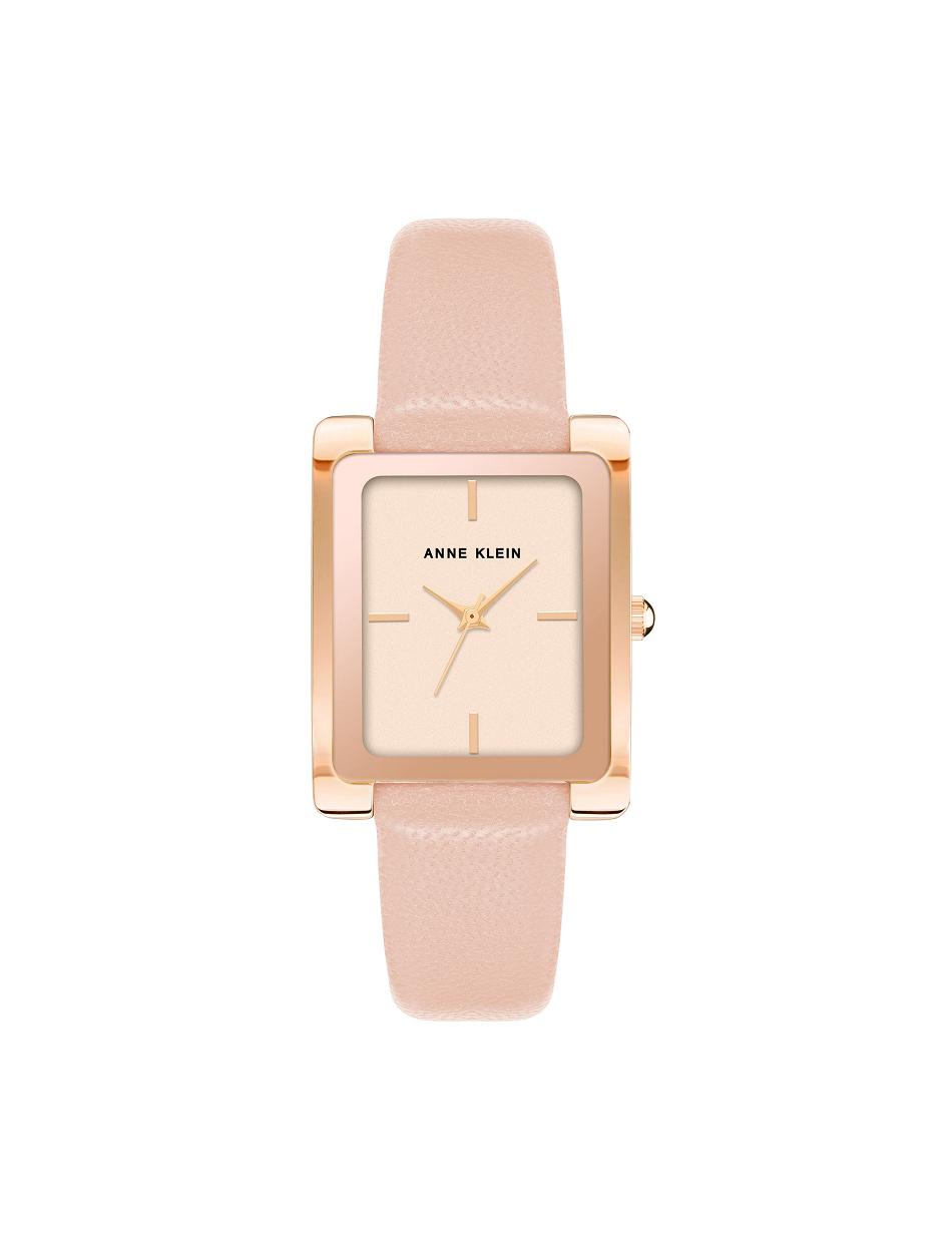 Cuir Anne Klein Rectangular Case Band Watch   | ZFG-3298286